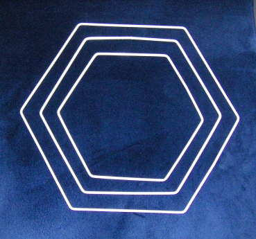Metallring-Set Hexagon