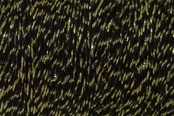 Weihnachtsfaden Schwarz mit Gold